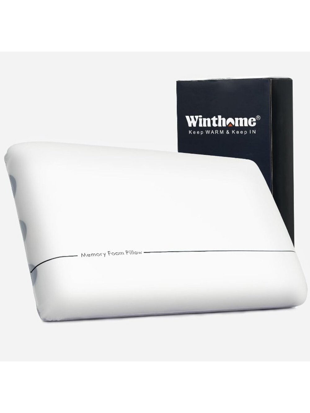 〽️Memory Foam Pillow Two Sided Soft Firm Neck Pillow for Sleeping Washable Cover